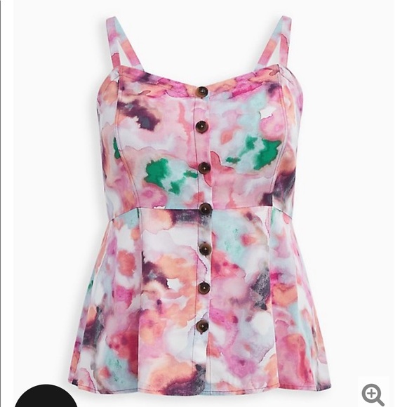 NWT torrid size 4 watercolor tank - Picture 5 of 10